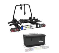 EUFAB SD260 Fahrradträger black für 2 Räder Hecktüren 11619 inkl. Heckbox