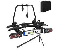 EUFAB SD260 Fahrradträger black für 2 Räder Hecktüren 11619 inkl. Tasche + Rampe