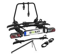 EUFAB SD260 Fahrradträger black für 3 Räder Hecktüren 2+1 11619 inkl. Erweiterung + Rampe