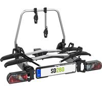 Eufab SD260 Flügeltür Fahrradträger 2 Fahrräder 60 kg E-Bike geeignet silber silber silber