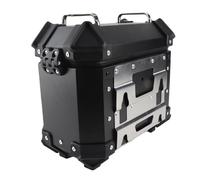 Eujgoov Motorrad-Seitenkoffer, Seitenkasten aus Aluminiumlegierung, 18 L, mit Schlössern und Reflektierenden Aufklebern, Hartschalen-Satteltaschen-Set Links und Rechts für Touren und Pendeln für