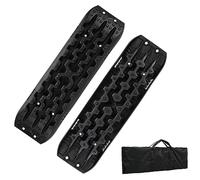 Eulenke Anfahrhilfe Sandbleche Offroad, Anfahrhilfe Wohnmobil,Sandbleche Wohnmobil,Traktionsmatte für PKW LKW Geländewagen,Recovery Board Traktionsband mit Aufbewahrungstasche,Traktionshilfe（2 Stück）