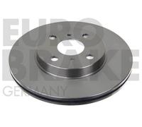 EUROBRAKE 2x Bremsscheibe Ø255mm belüftet für Toyota Yaris 1.0 1.4 D-4D