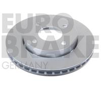 EUROBRAKE 2x Bremsscheibe Ø256mm belüftet für Mitsubishi Colt VI 1.3 1.1