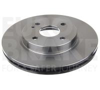 EUROBRAKE 2x Bremsscheibe Ø258mm belüftet für Mazda 2 1.3 5815203267
