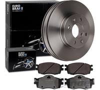EuroBrake BREMSSCHEIBEN 256mm + BELÄGE VORNE passend für KIA RIO II JB 2005-2011