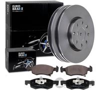 EuroBrake BREMSSCHEIBEN 257mm + BELÄGE VORNE passend für OPEL CORSA E 2014-2019