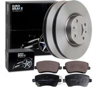 EuroBrake BREMSSCHEIBEN 260mm + BELÄGE VORNE passend für NISSAN MICRA 4 NOTE E12