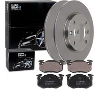 Eurobrake Bremsscheiben + Beläge Hinten Passend Für Peugeot 206 306 Citroen Saxo Bremsscheibe: A.b.s.: 16876 Abakus: 23104040 Abakus: 231040402 Ais