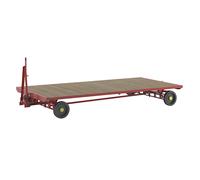 eurokraft pro Schlepperanhänger, Allrad-Achsschemel-Lenkung, Tragfähigkeit 3 t, Ladefläche 4 x 2 m, verkehrsrot