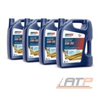 EUROLUB 4x 5 L = 20 LITER MULTITEC SAE 5W/30 FÜR FORD MOTOR-ÖL MOTOREN-ÖL