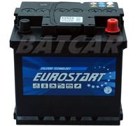 EUROSTART 12V 50Ah 470A/EN Autobatterie - Starterbatterie ersetzt 45Ah 55Ah 60Ah