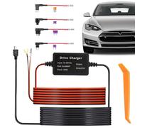 Eventerde USB-C- -Hardwire-Kit, Hardwire-Kit | Professionelles -Hardwire-Kit Typ C, 12V-24V bis 5V - Armaturenbrett-Kamera-Autoladekabel-Set, Netzteil, Autozubehör,