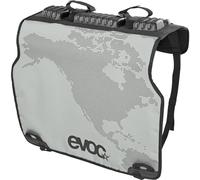 EVOC TAILGATE PAD DUO für Fahrradtransport im Pickup (Fahrradträger ohne Anhängerkupplung, Fixierung von 2 Bikes, Schnellzugriff zum Ladeklappenhebel, Bike - & Heckklappenschutz), Steingrau
