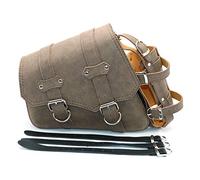 evomosa Universal Motorrad Satteltaschen PU Leder Seitliche Werkzeugtaschen für Satteltasche -Braun (Braun Links)
