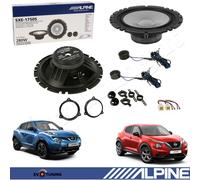 EvoTuning Kit 4 Lautsprecher Alpine SXE-1750S Vorne Für Nissan Juke