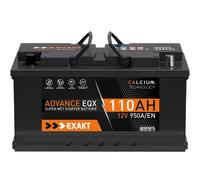 EXAKT Autobatterie 110AH 12V ersetzt 100Ah 95Ah Auto Starter Batterie