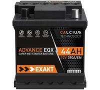 EXAKT Autobatterie 12V 44AH 390A ersetzt 35Ah 36Ah 40Ah 42Ah 45Ah FIAT Punto