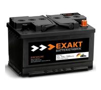 EXAKT Autobatterie 12V 74Ah 700A/EN ersetzt 68AH 70AH 72AH 77AH 75AH 80AH