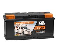 EXAKT Gel Batterie 12V 140Ah Wohnmobil Batterie Solarbatterie Versorgung Gelbatterie Gel Akku ersetzt 120Ah 130Ah