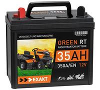 EXAKT Rasentraktor Batterie 35Ah 12V Aufsitzrasenmäher 30Ah Pluspol Links