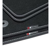 tuning-art BEF871 Fußmatten passend für Kia Sorento 3 2014-2020, Naht:Silber