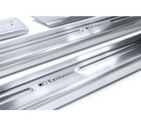 Exclusive Design V2A Einstiegsleisten für VW T-Cross Typ C1 Edelstahl V2A 2018-, Farbe:Silber