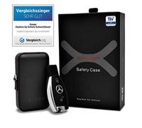 EXEEP® Keyless Go Schutz Autoschlüssel - - Zuverlässige Funkschlüssel Abschirmung - RFID Blocker Schlüsseletui Echt-Leder - Auto Diebstahlschutz Box - Designed in Germany - Schwarz