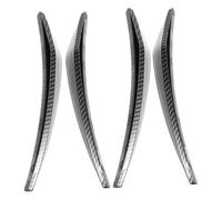 EXHUMKY 4 Stück Kotflügel Schutzleisten aus Kohlefaser Schwarzer Auto Radlauf Schutz mit Kompletter Abdeckung und Modernem Design Allgemein für Fahrzeuge Geeignet