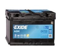Exide EK720 AGM Autobatterie 12V 72Ah