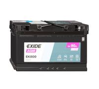 Exide Ek800 AGM 80Ah 800A Autobatterie Start-Stop