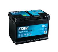 Exide Ek700 AGM 70Ah 760A Autobatterie Start-Stop