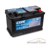 Exide EL800 Start-Stop EFB 12V 80Ah 720A Autobatterie