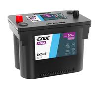 EXIDE AGM Starterbatterie EK508,FIAT FREEMONT ALTERNATIVE OPTIMA RTC4.2 RED wartungsfrei.