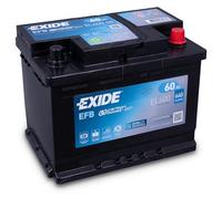 Exide Autobatterie EL600 EFB, 12 V, 60 Ah, 640 CCA