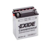 EXIDE EB12AL-A2 12V 12Ah - 165A (EN) -/+ Motorradbatterie tro mit Säurepack