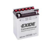 EXIDE EB14-B2 / YB14-B2 / 51414 12V 14Ah - 145A (EN) +/- Motorradbatterie tro mit Säurepack