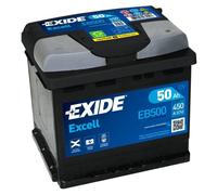 Exide EB500 Excell 12V 50Ah 450A Autobatterie