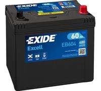 Exide EB604 Excell 12V 60Ah 480A Autobatterie inkl. 7,50 € Pfand