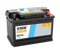 Exide EB740 Excell 74Ah 680A Autobatterie 7,50 EUR Pfand