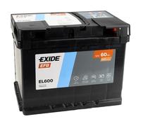 Exide EFB EL600 60Ah Start-Stopp Autobatterie sofort einsatzbereit