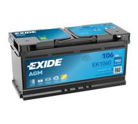 Exide EK1060 Start-Stop AGM 12V 106Ah 950A Autobatterie