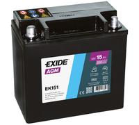 Exide EK151 Stützbatterie Start-Stopp Auxiliary 15Ah AGM 12V Autobatterie