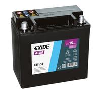 Exide EK151 Start-Stop Auxiliary Stützbatterie 12V 15Ah für Land Rover, Jaguar