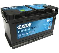 Exide EK800 12V 80Ah 800A AGM VRLA Autobatterie MINI 61217555719-3 Jahre Garantie (bitte vor dem Kauf die GröÃŸe überprüfen)