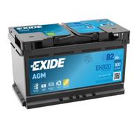 Autobatterie EXIDE 82, Ah 800, A/EN EK820 L 315mm B 175mm H 190mm NEU