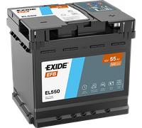 'Exide EL550 12V EFB Autobatterie 55Ah'