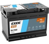 Exide EL700 12V EFB Autobatterie 70Ah