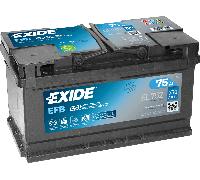 Exide El752 Start-Stop EFB 12V 75Ah 730A Autobatterie