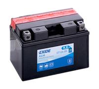 EXIDE ET12A-BS 12V 10Ah - 130A (EN) +/- Motorradbatterie WF